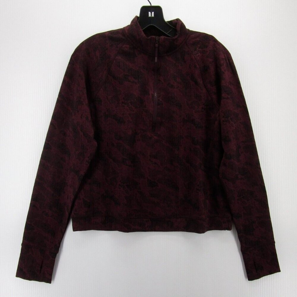 Spyder Sweatshirt Medium Active Pullover 1/4 Zip Crop Outdoor Logo